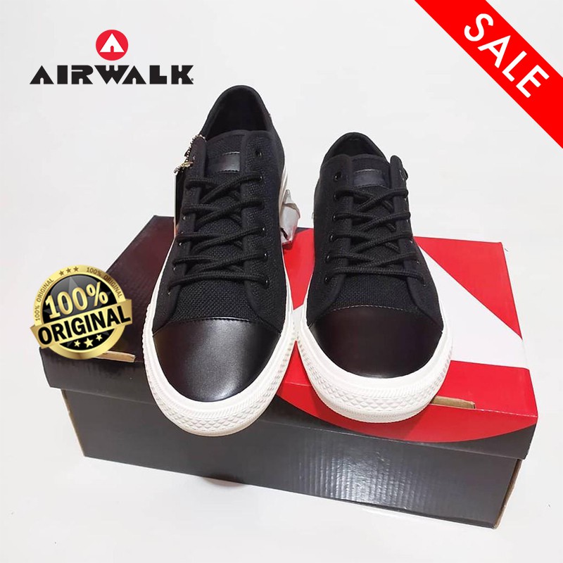 Sepatu Sneaker Pria Airwalk Graham AIWX9F0212BK - Black ORI