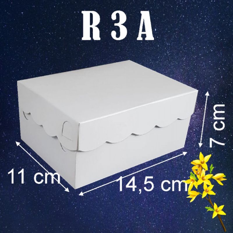 

R3A - 310 gsm 14.5x11x7 Dos Kardos Kardus Kerdus Kotak Makanan Kue Roti