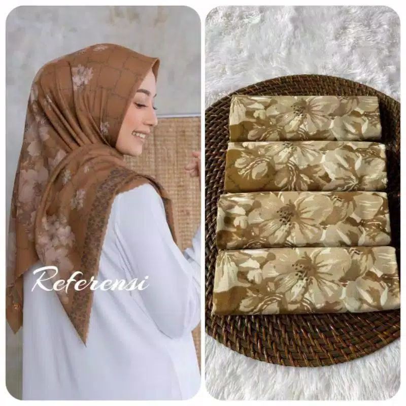 Em3 Scarf, GROSIR HIJAB SEGIEMPAT VOAL PREMIUM MOTIF TERLARIS INJI BIG FLOWER LASERCUT-5
