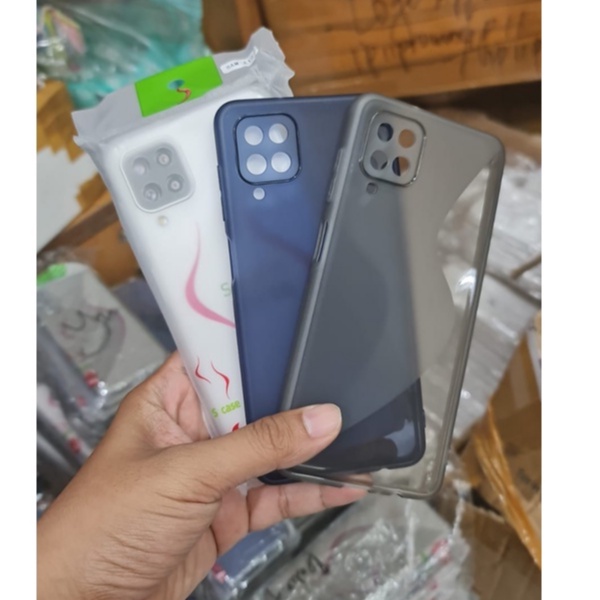 SAMSUNG A12 SAMSUNG M12 CASING SOFT CASE SILIKON S-CASE 1.75mm CASING PROTECT CAMERA COVER PELINDUNG KAMERA TPU