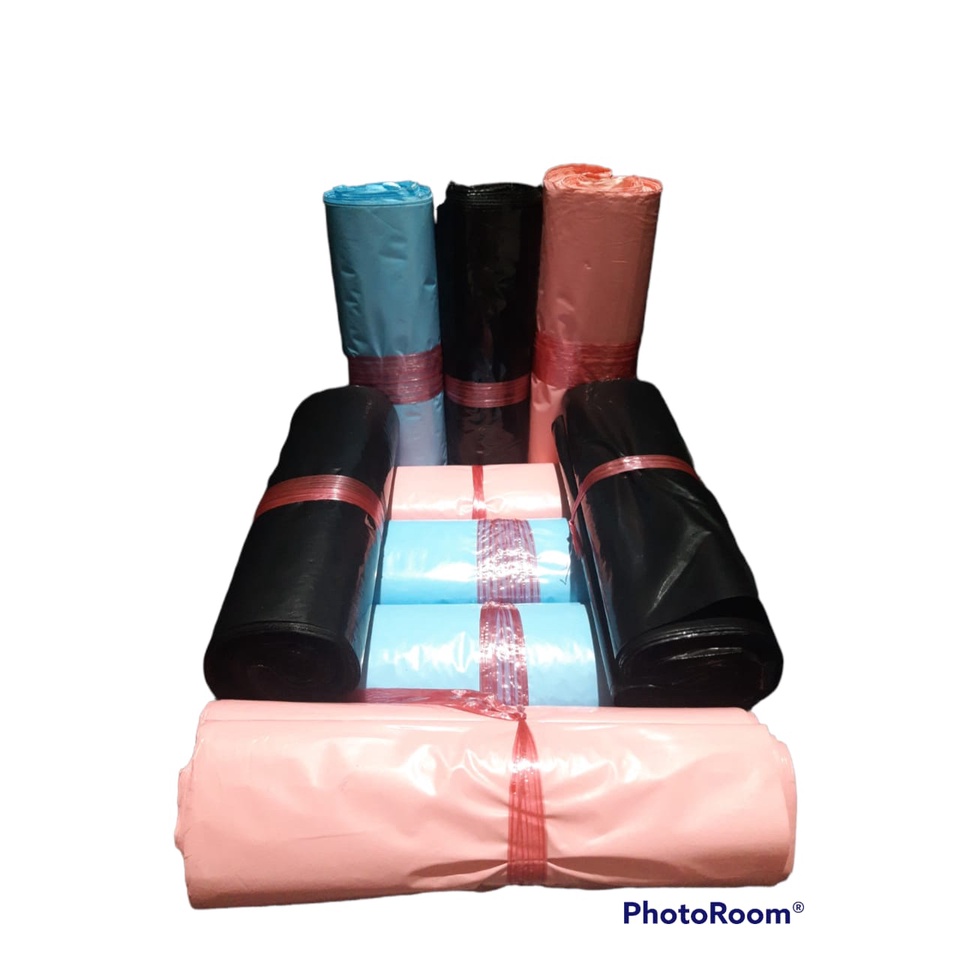 Polymailer / Plastik Packing Online Shop Amplop Bahan PE ORI Biru Pink Hitam / Ukuran 17x30 20x30 25x35 20x40 25x40 30x40 Cm