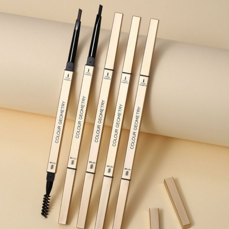 Lameila Eyebrow Waterproof Gold Edition Double Head Kosmetik Mata Pensil Alis Kepala Ganda Tahan Lama 807 Original