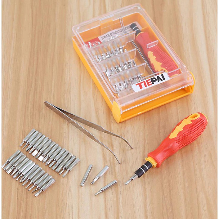 #LC-Tools Obeng Set 32 in 1 + Pinset Model Kotak Obeng Mini