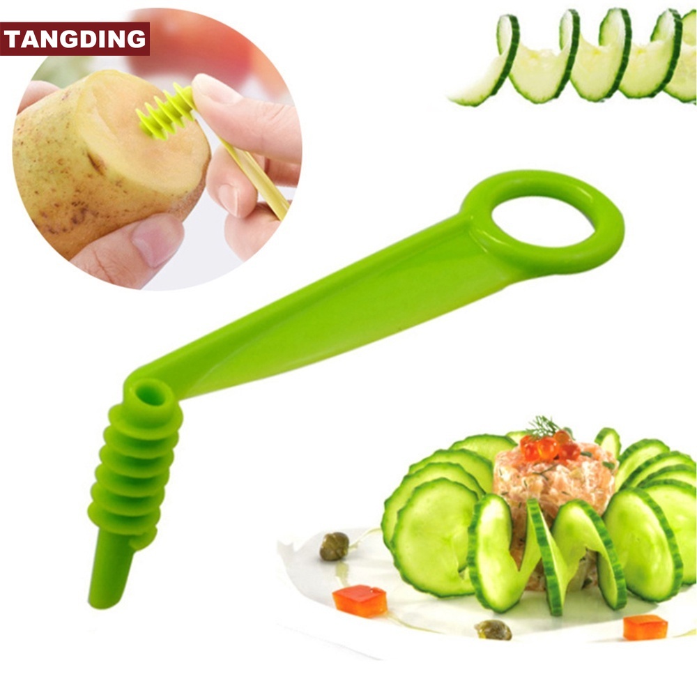 【COD Tangding】1PC Multifunctional Vegetable Cutter Creative Potato/cucumber Chipper Dinner Plate Decoration Tools