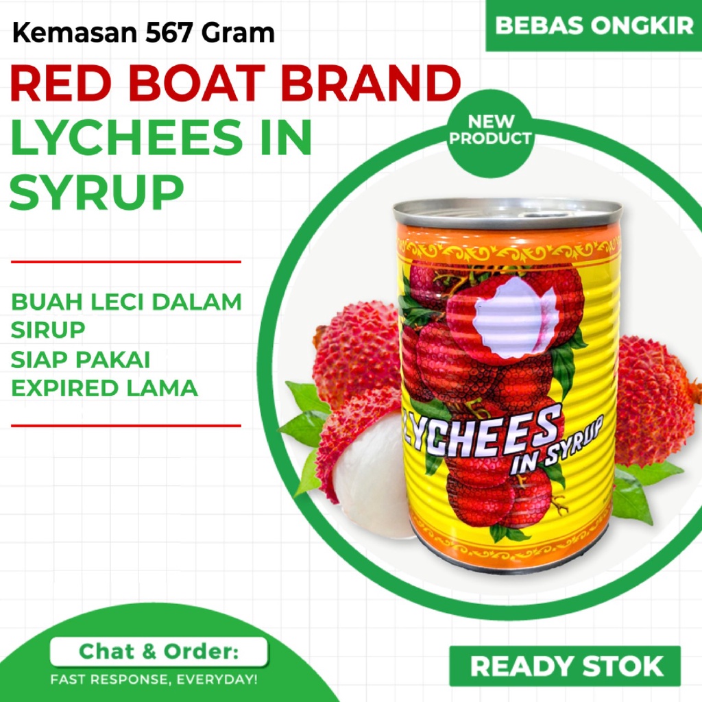 

Lychee Redboat buah kaleng