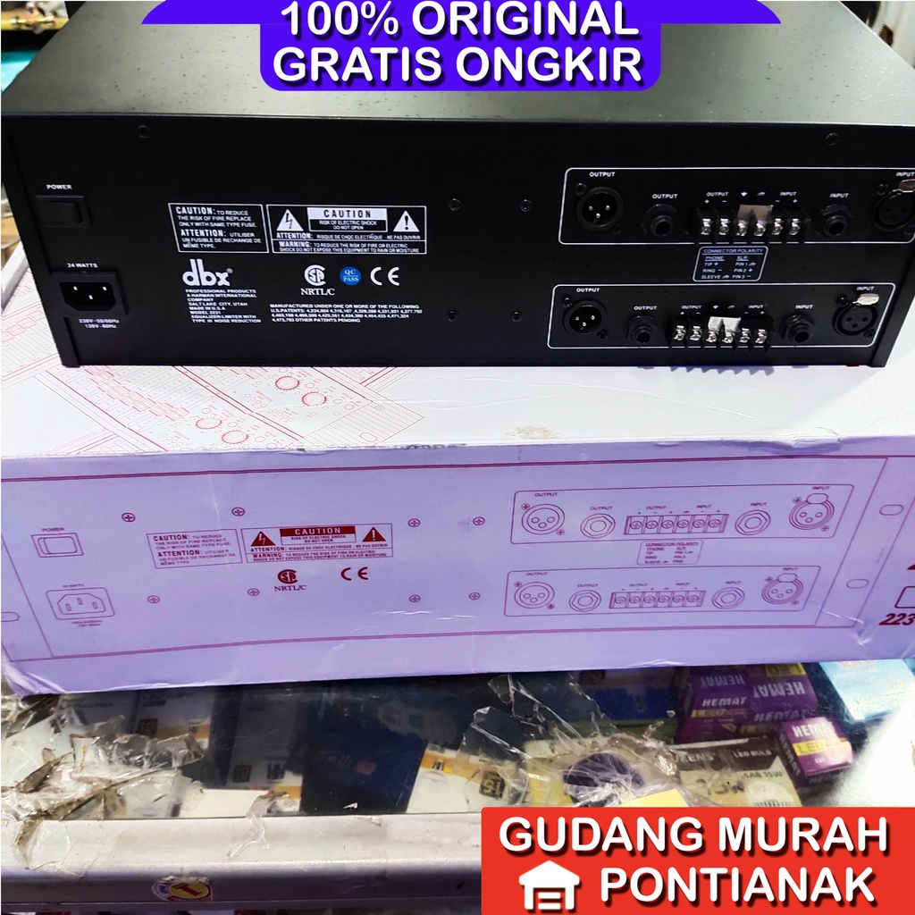 Equalizer DBX 2231 JUMBO besar Penjernih suara Amplifier aqualizer original asli DBX 2231