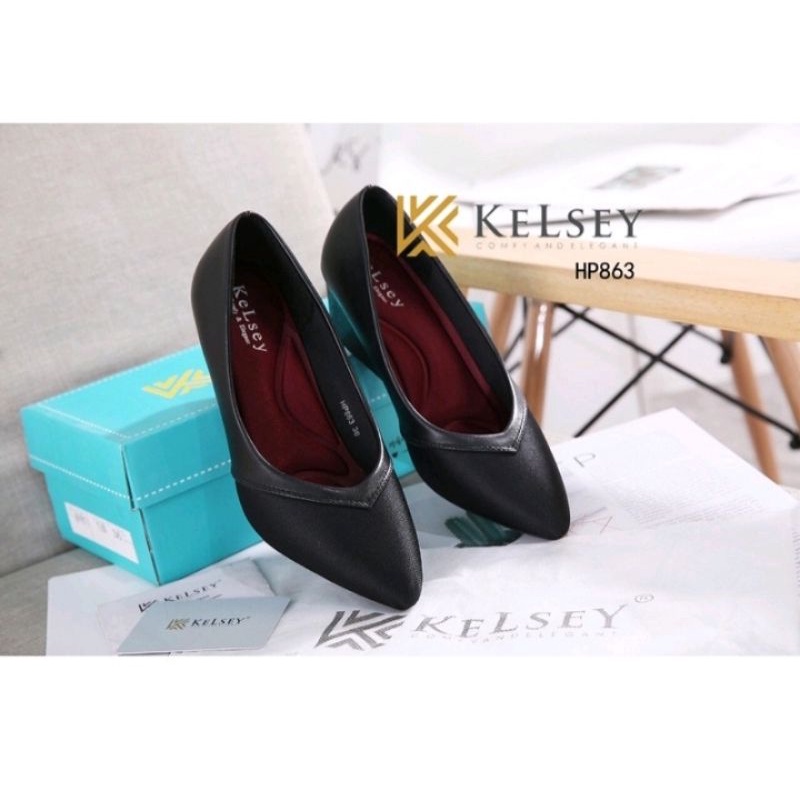 Kelsey Hells sepatu wanita import HP863