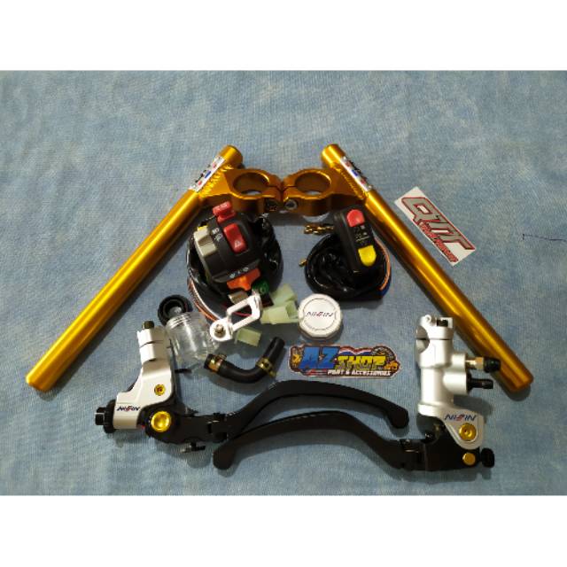 Paket Stang Stir Jepit Qtt Master Nissin Ninja R Rr Vixion Scorpio Murah