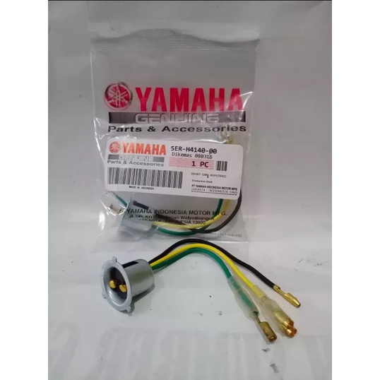 FITING PITING SOKET LAMPU DEPAN UNIVERSAL H6 KAKI 1 MOTOR BEBEK MATIC MIO MX JUPITER VEGA RXK BEAT SUPRA SCOOPY VARIO