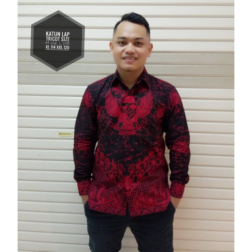 Batik Solo Garuda Merah Dewa M Jumbo Batik Amanah Surakarta