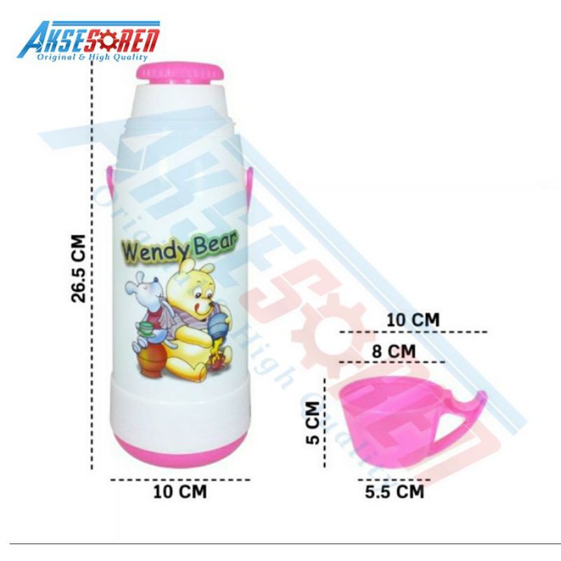 Thermos Air Panas Frisky Shinpo [600 mL] / Vacuum Flask 0.6 Liter / Termos / Tremos / Teremos Kecil