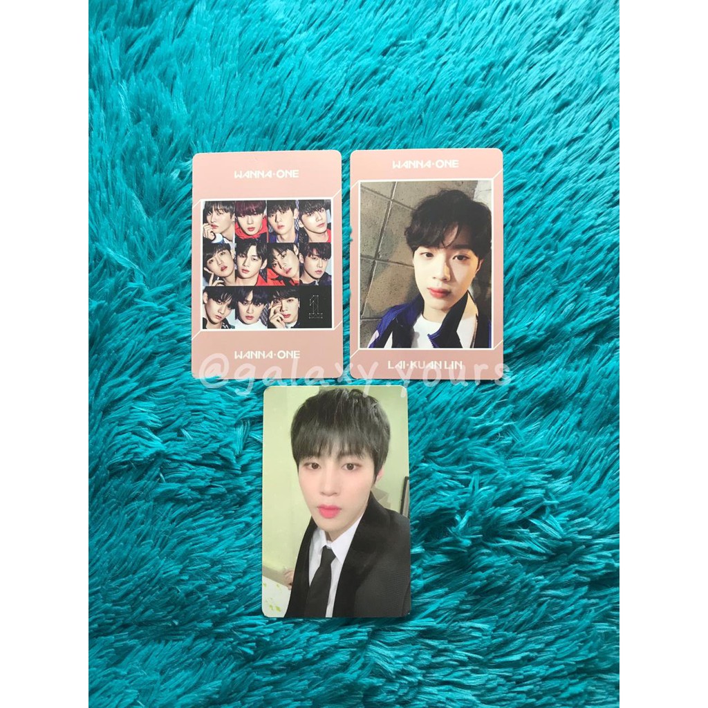 WANNA ONE OFFICIAL PHOTOCARD : LAI GUANLIN, HA SUNGWOON.