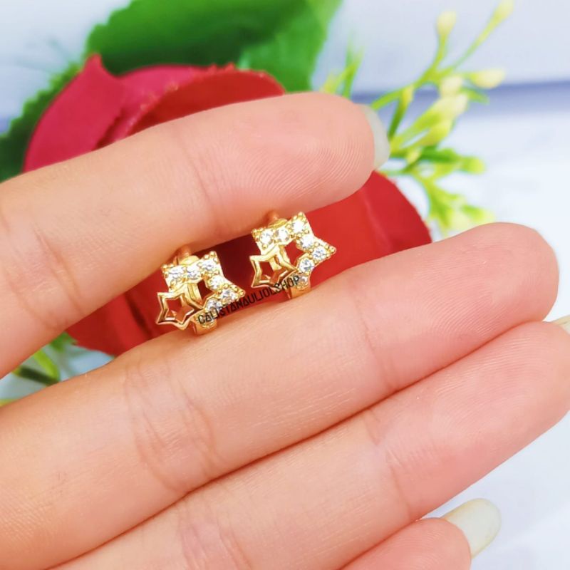 ANTING CLIP/JEPIT ANAK-ANAK CS7151P  PERHIASAN EMAS KOREA ANTI KARAT