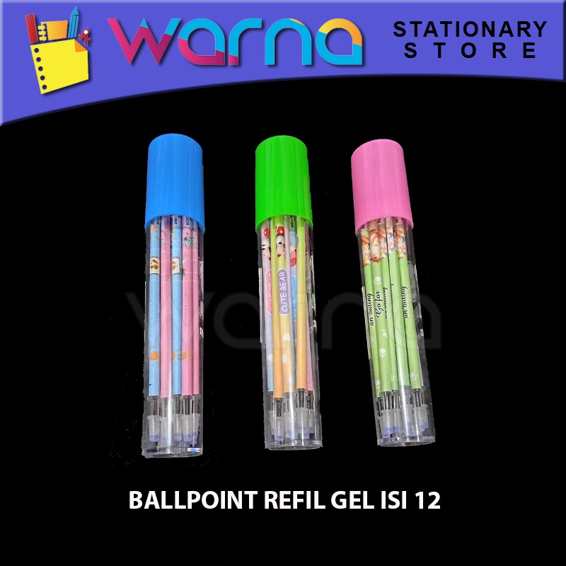 

PULPEN PEN BOLPEN BALLPOINT REFIL GEL ISI 12