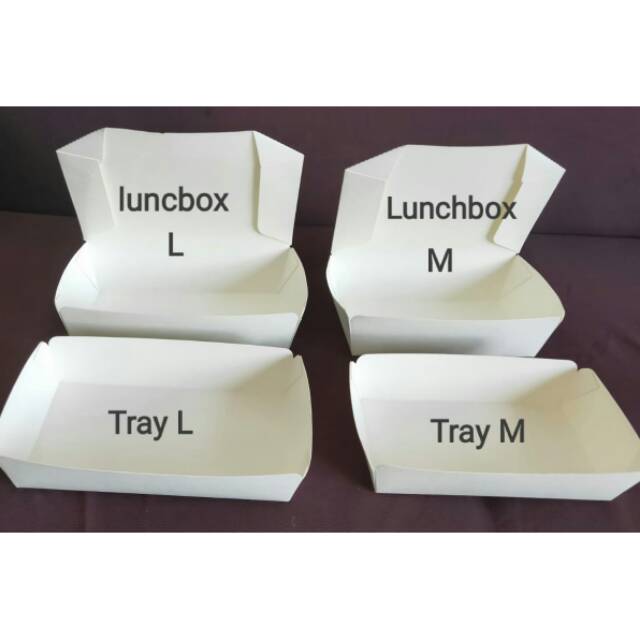 

Paper Box Putih Polos @50 pcs/pack Size M
