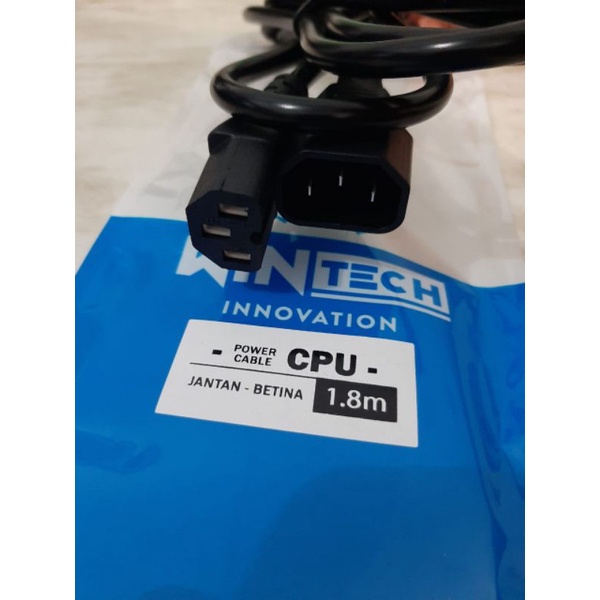 Kabel Power CPU Monitor Cord 1.8m C14 to C13 - Cable Power Cord