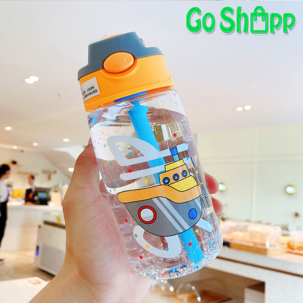 Botol Minum BPA FREE Anak Sekolah Motif Karakter Lucu Viral Import Terbaru Kekinian - BT03