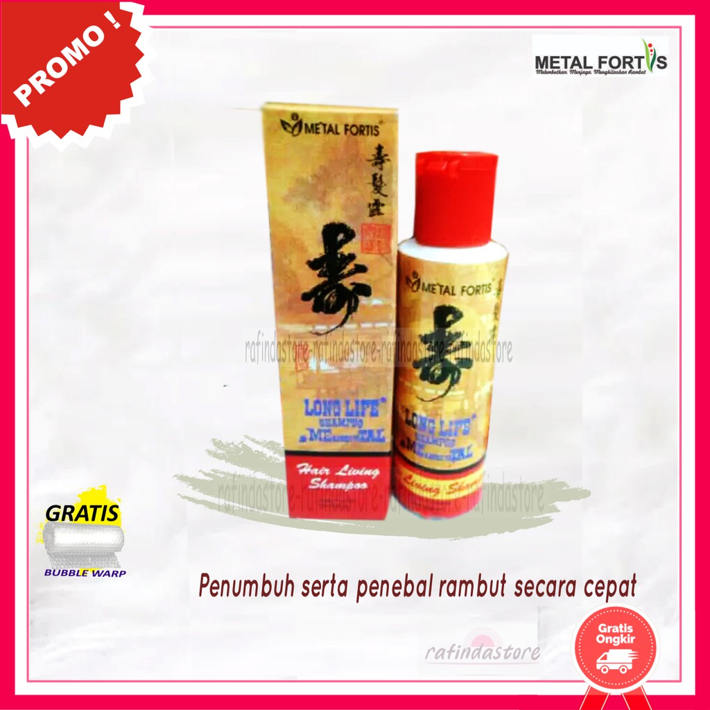SHAMPO METAL LONG LIFE 100ML ORIGINAL / METAL SHAMPO / SAMPO METAL / PENUMBUH RAMBUT / SHAMPOO METAL