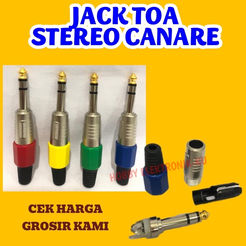 JACK TOA STEREO CANARE