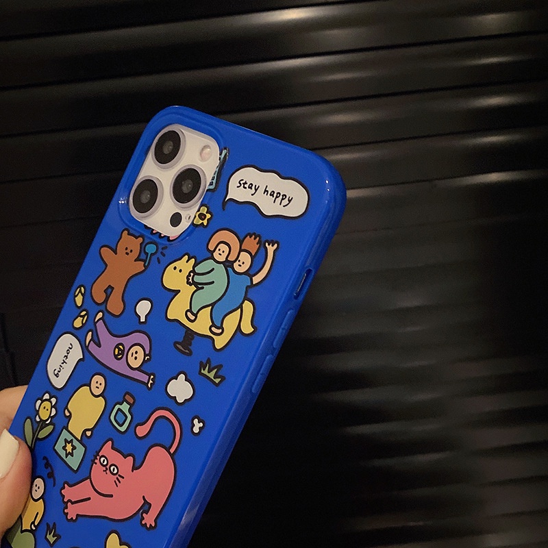 Soft Case Silikon Motif Kartun Beruang Untuk Iphone 14 7 8 Se 2020 7 + 8 PLUS 11 12 13 Mini PRO MAX