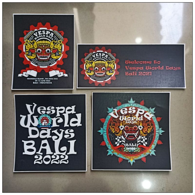 Stiker Vespa World Day 2022 Bali Indonesia part.2