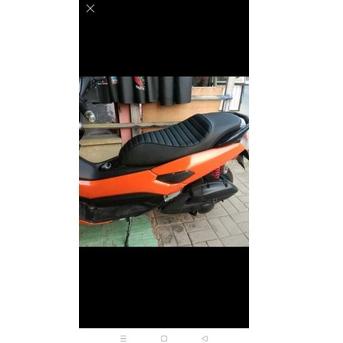 [KODE PRODUK YKALK3384] KULIT JOK VARIASI JAITAN TIMBUL HONDA VARIO SCOOPY BEAT GENIO