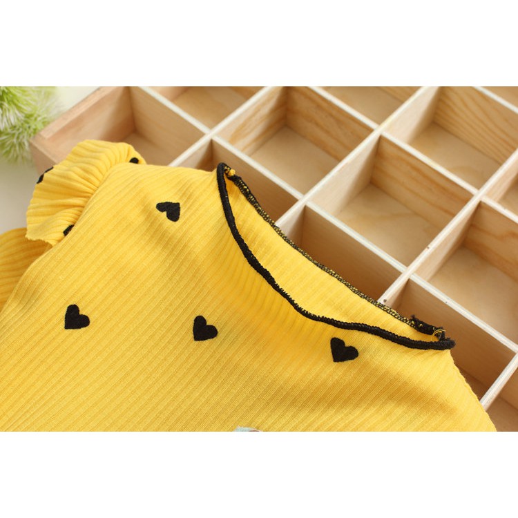 DR12-Dress Anak L.Panjang Print Love