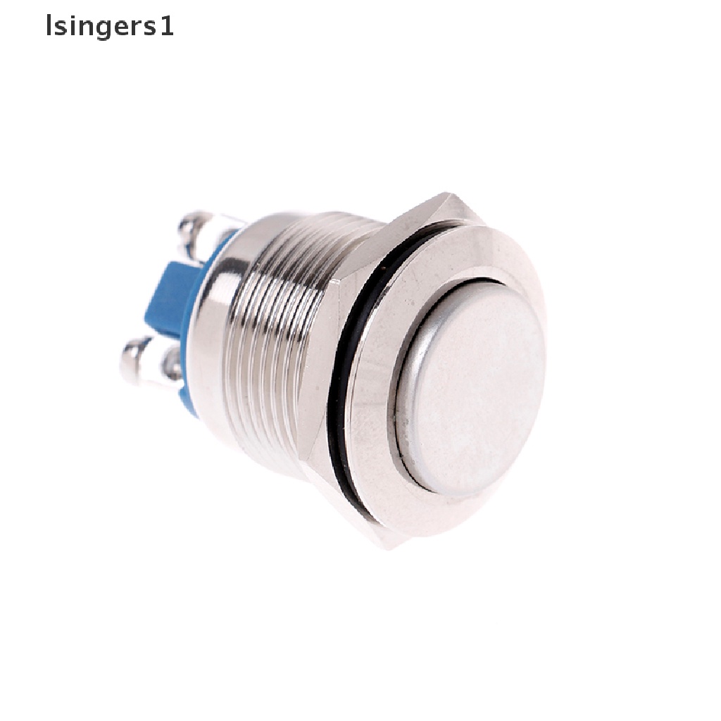 (lsingers1) 1pc Tombol Tekan momentary 19mm Anti Air Bahan metal