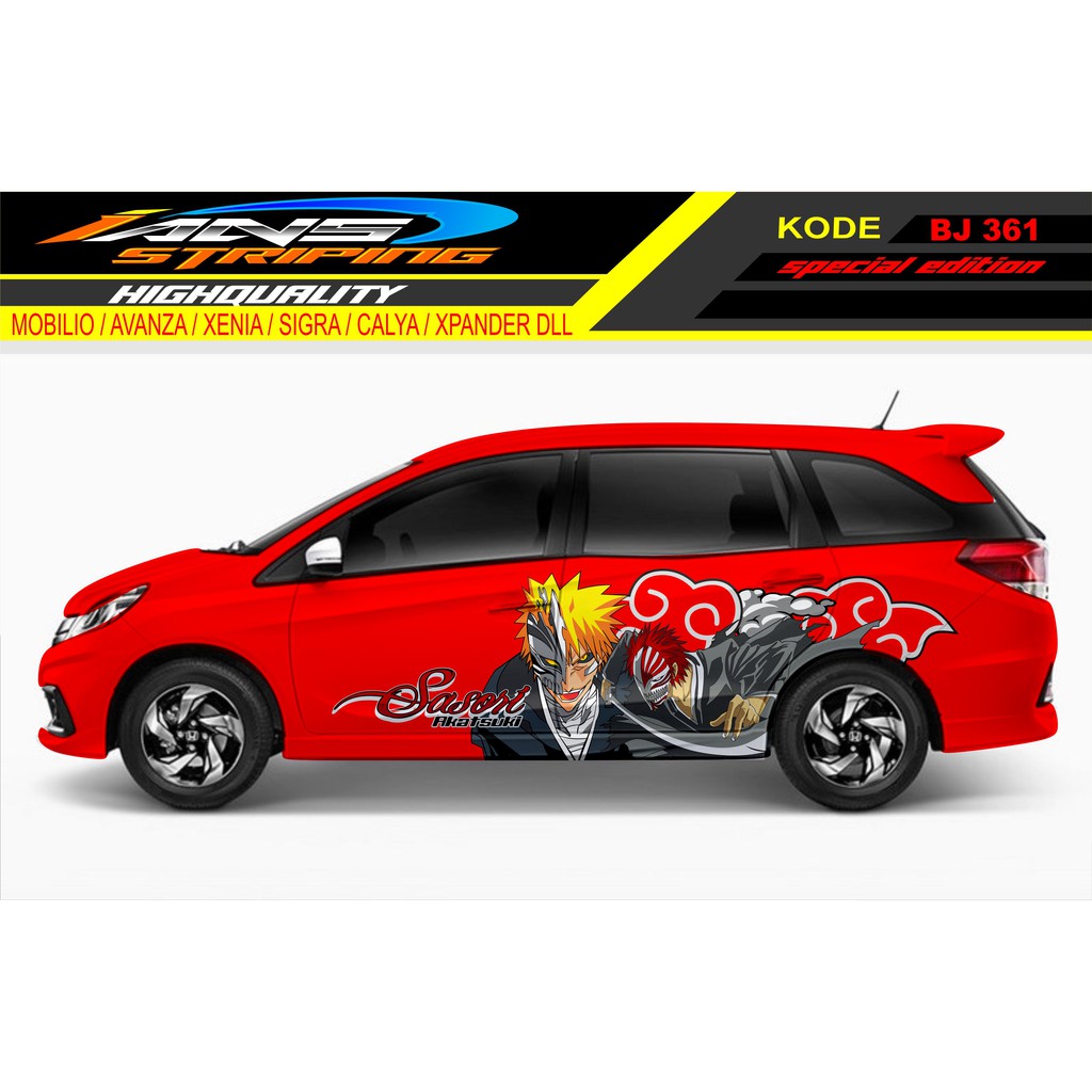 STICKER MOBIL MOBILIO / STICKER MOBILIO / DECAL STICKER MOBIL / STIKER MOBIL NARUTO