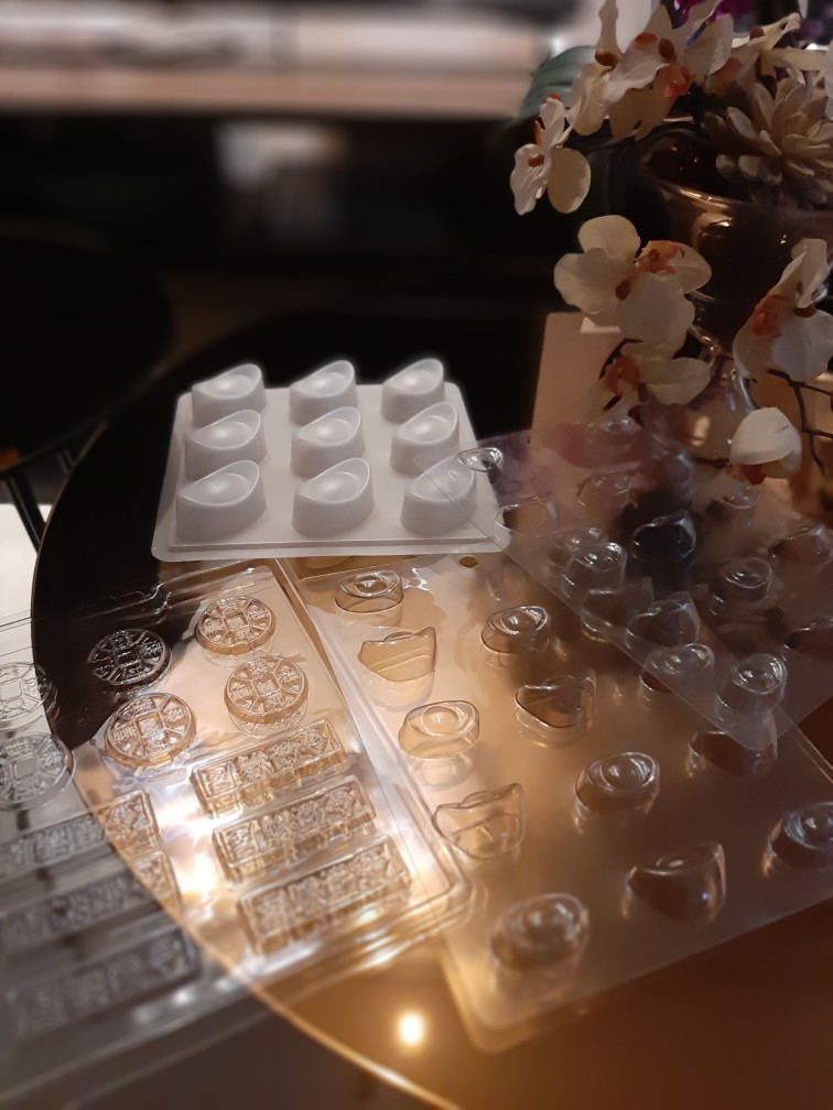 Cj Cetakan Coklat Koin Coin & Plakat Plastik