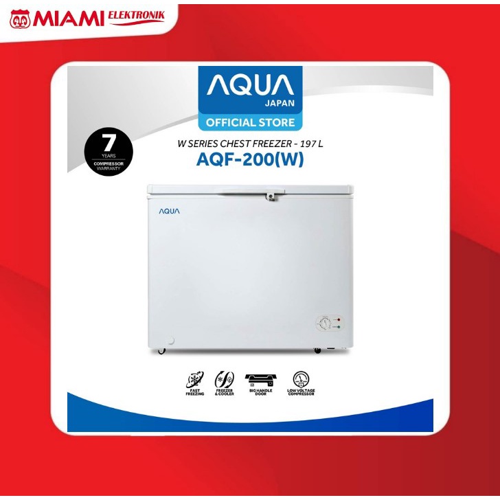 FREEZER BOX AQUA / CHEST FREEZER AQUA AQF200W / AQF 200W