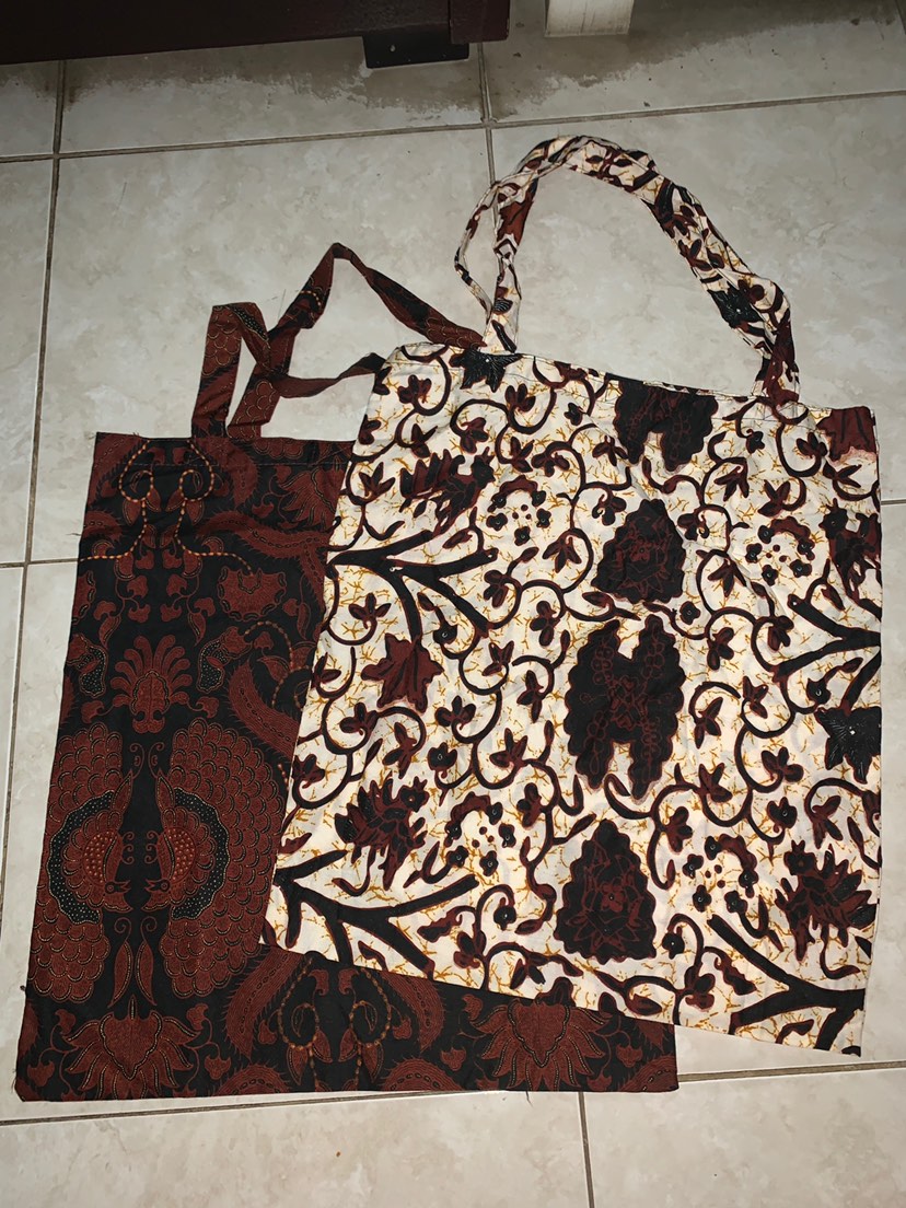 Tas Batik Tote Bag / Tas Souvenir Go Green Bag / Tas Belanja Kain Batik (kualitas Sangat Bagus)