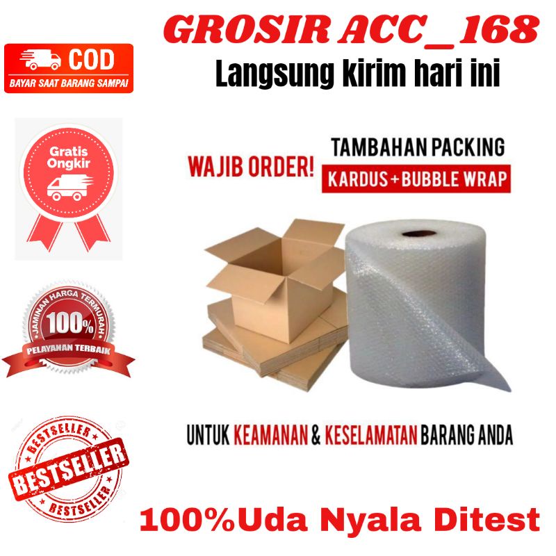 

Packing Bubble Wrap Hitam+Kardus Untuk Keamanan Paket Anda