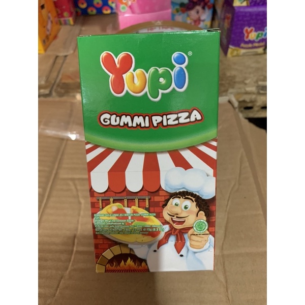 

YUPI GUMMI PIZZA 1 BOX ISI 12