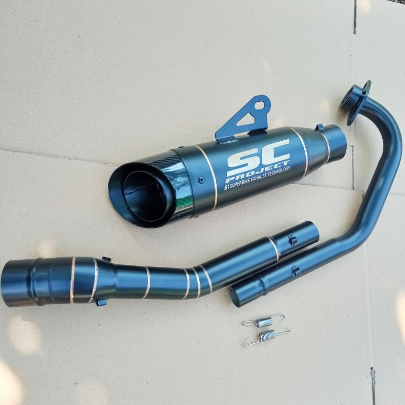 Knalpot racing SC PROJECT S1 Lc135 Exciter 135 Sniper 135 mx Spark rx 135