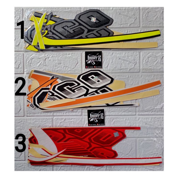 STIKER STRIPING LIS BODY MOTOR HONDA SCOOPY SPORTY FI TAHUN 2017-2018