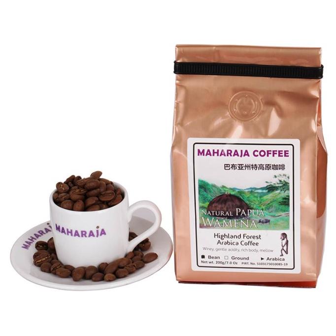 

Fresh roast Kopi sangrai Papua Wamena Arabika 200g Maharaja Coffee