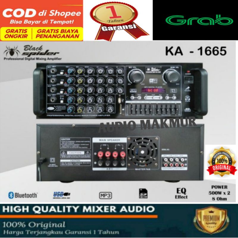 power amplifier black spider KA 1665 Original