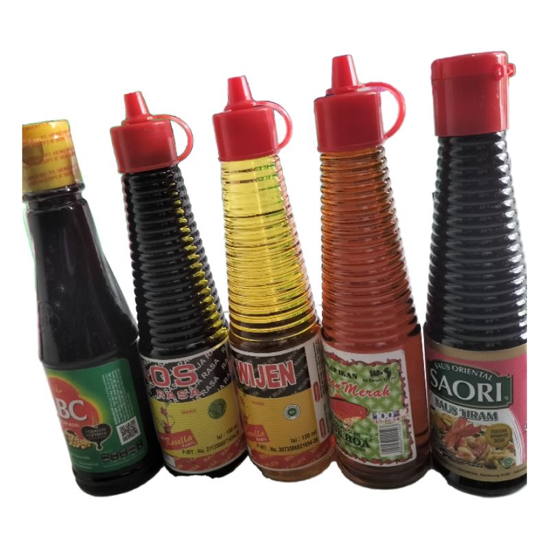 

BUMBU DAPUR KOMPLIT BPOM HALAL (KECAP ASIN, SAOS TIRAM, SAOS RAJA RASA, MINYAK WIJEN, KECAP IKAN)