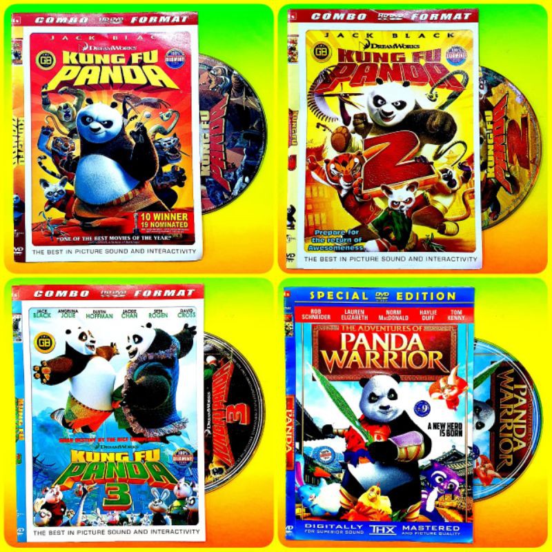Kaset Disc Paket Film Kungfu Panda Terlengkap Terlaris Terbaru Film Animasi Kartun Anak Anak