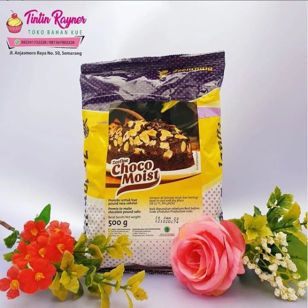 

ZEELANDIA CHOCO MOIST 500gr Premiks kue pound coklat