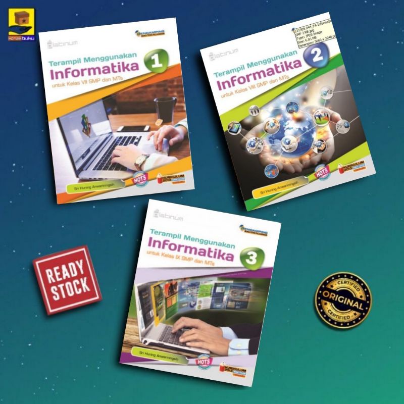 Buku Informatika Kelas 7 8 9 / Informatika SMP / PLATINUM HOTS / TIK SMP
