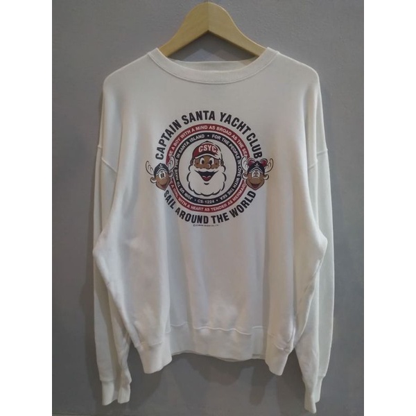 crewneck captain santa size xl