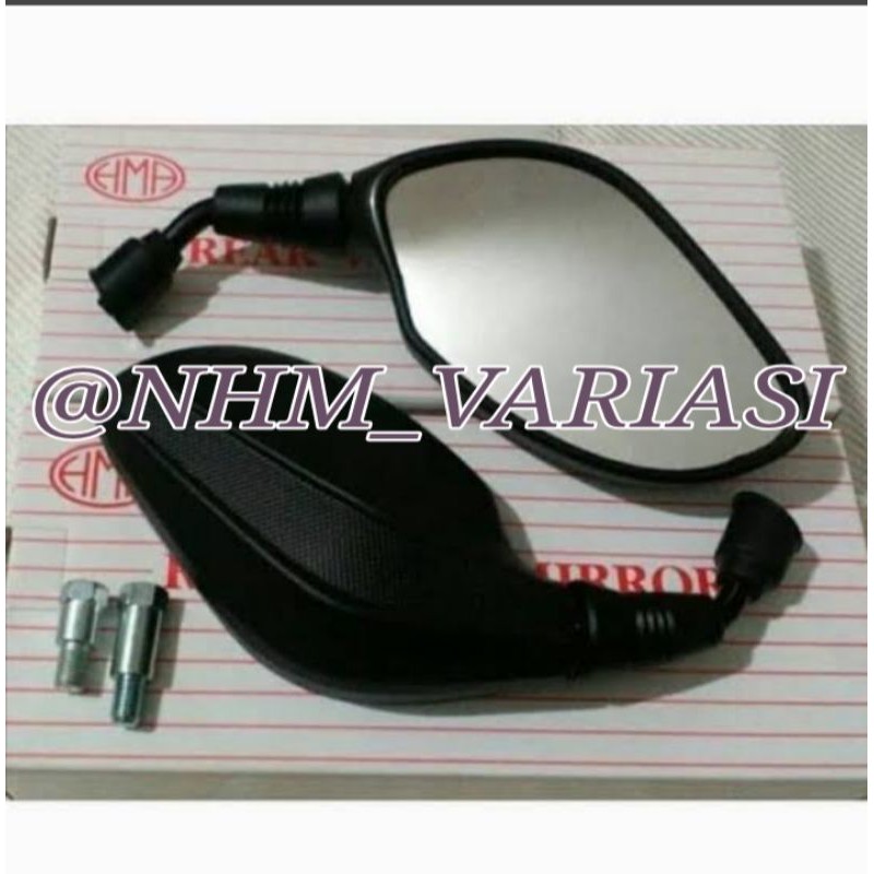 spion klick hitam polos  universal