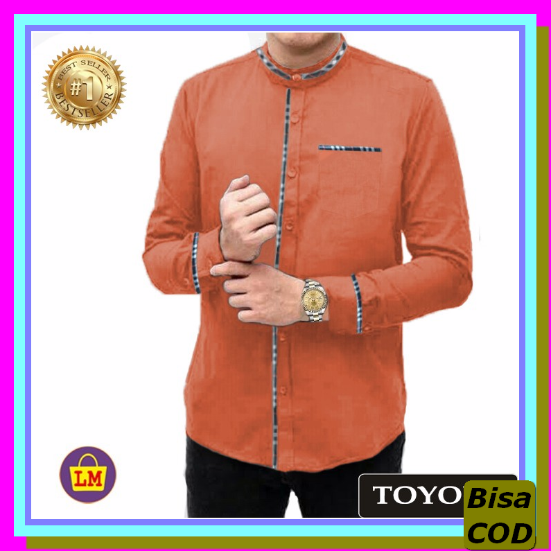 Kemeja Muslim Pria Lengan Pendek Guy Laroche Bailey La Chemise Hi PA720 Lm 14747 14751 14755 Baju Pr
