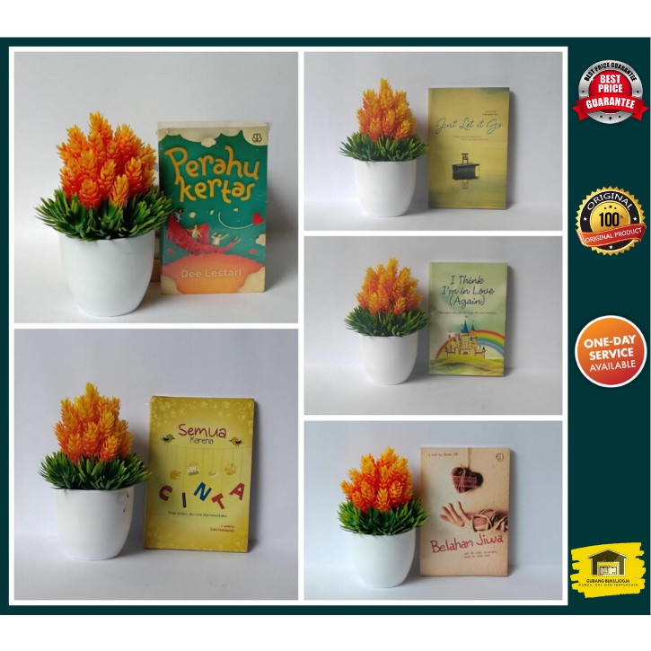 PAKET 5 BUKU Novel Best Seller Perahu Kertas - Dee Lestari (3)