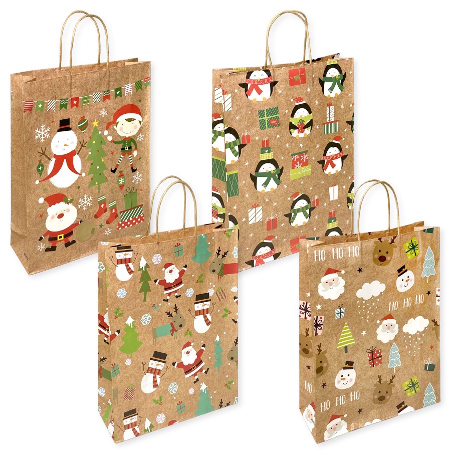 

CHRISTMAS Holiday Party Gift Paper Bag Wrapper Goodie Bag Present Kemasan Tas Kado Hadiah Natal