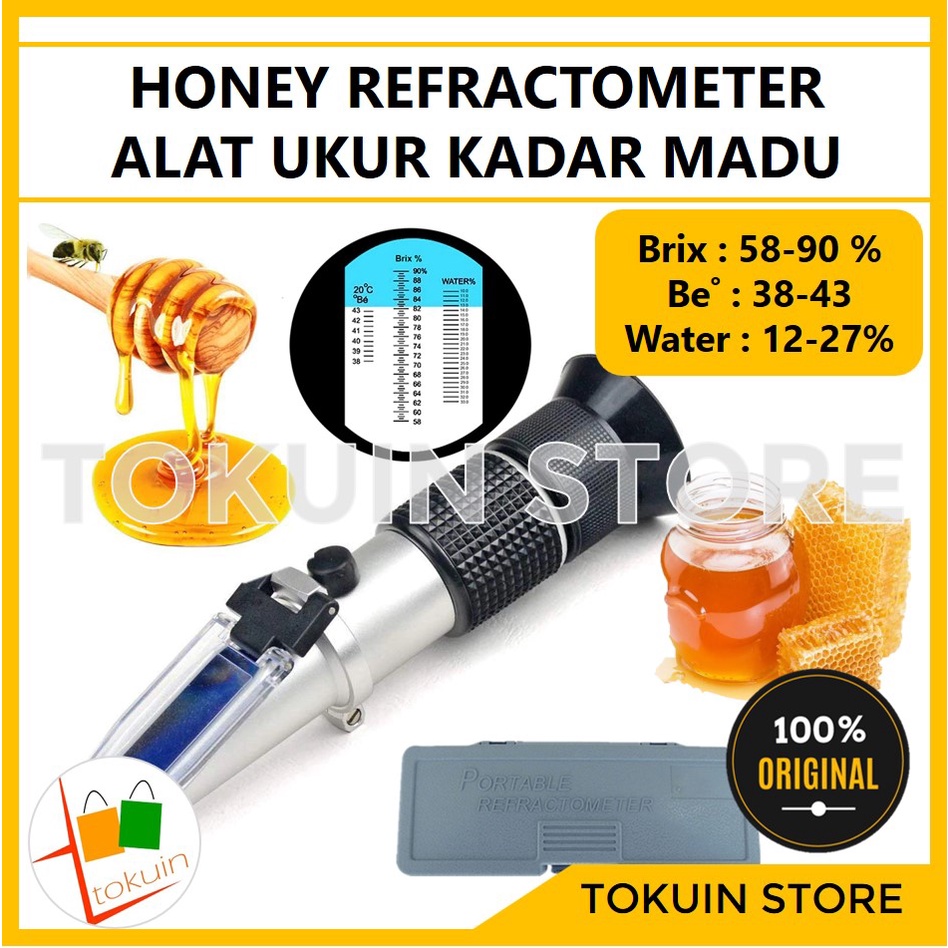 Refractometer Honey Meter Refraktometer Kadar Kemurnian Madu Brix Gula