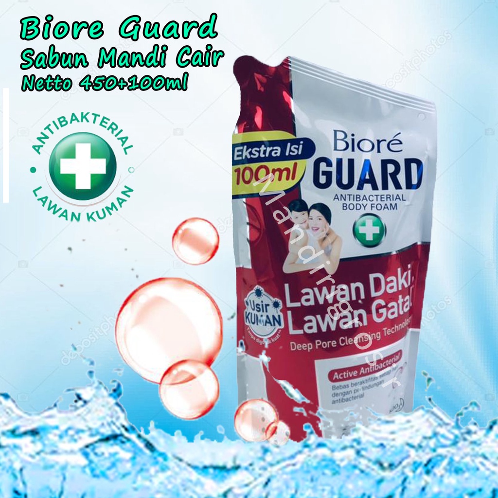 Antibacterial Body Foam *Biore Guard * Sabun Mandi Cair * 450ml