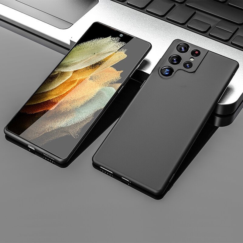 Case Samsung Galaxy S22 ultra Softcase black TPU Softcase